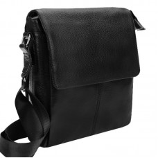 Чоловіча шкіряна сумка Borsa Leather 1t8871-black