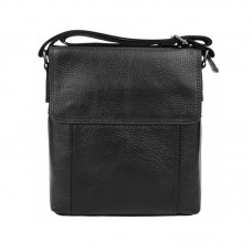 Мужская кожаная сумка Borsa Leather 1t8153m-black