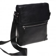 Чоловіча шкіряна сумка Borsa Leather k10013-black