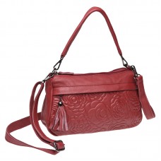 Женская кожаная сумка Borsa Leather K1840-red
