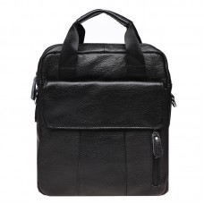 Чоловіча шкіряна сумка Borsa Leather K18863-black