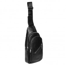 Чоловічий шкіряний рюкзак Borsa Leather k16603-black