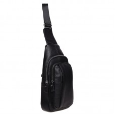 Чоловічий шкіряний рюкзак через плече Keizer K16601-black