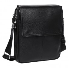 Чоловіча шкіряна сумка через плече Keizer K13508-black