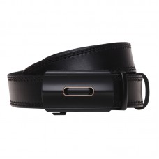 Кожаный ремень с пряжкой автомат Borsa Leather v1genav11