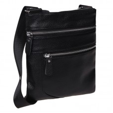 Мужская кожаная сумка Borsa Leather K1307-black