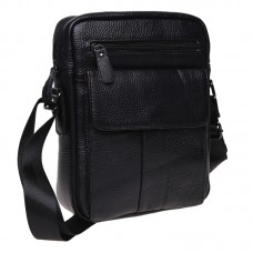 Чоловіча шкіряна сумка Borsa Leather K18154-black