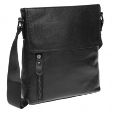 Чоловіча шкіряна сумка Borsa Leather K17859-black
