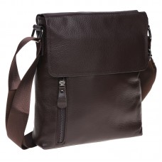 Чоловіча шкіряна сумка Borsa Leather K17859-brown