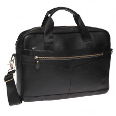 Мужская кожаная сумка Borsa Leather K11118-black