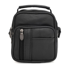Чоловіча шкіряна сумка Borsa Leather K16683-1bl-black