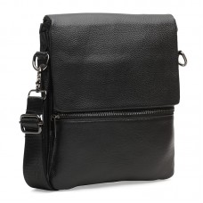 Чоловіча шкіряна сумка Borsa Leather K12056-black