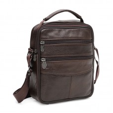 Чоловіча шкіряна сумка Borsa Leather K12314br-brown