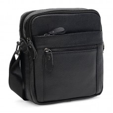 Чоловіча шкіряна сумка Borsa Leather K12333-black