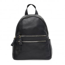 Женский кожаный рюкзак Borsa Leather k1s005-black