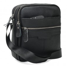 Чоловіча шкіряна сумка Borsa Leather K18016a-black