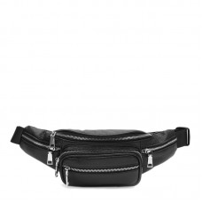 Mужская кожаная сумка на пояс Ricco Grande K16292bl-black