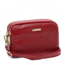 Женская кожаная сумка Borsa Leather K11906r-red