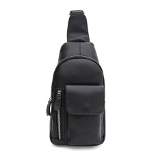 Чоловічий шкіряний рюкзак через плече Keizer K1219bl-black
