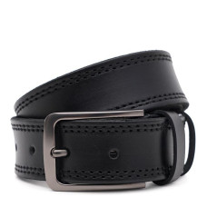 Чоловічий шкіряний ремінь Borsa Leather 115v1fx93-black