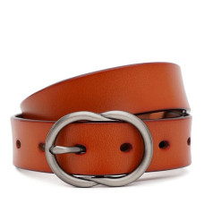 Женский кожаный ремень Borsa Leather CV1ZK-002g-ginger