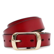 Женский кожаный ремень Borsa Leather CV1ZK-008bo-goldbordo