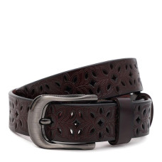 Жіночий шкіряний ремінь Borsa Leather CV1ZK-094br-brown