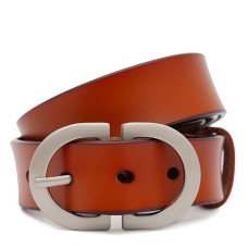 Жіночий шкіряний ремінь Borsa Leather CV1ZK-105br-brown