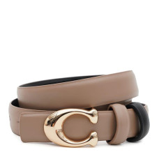 Женский кожаный двусторонний ремень Borsa Leather CV1ZK-119be-beige/black