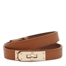 Жіночий шкіряний ремінь Borsa Leather CV1ZK-135g-ginger