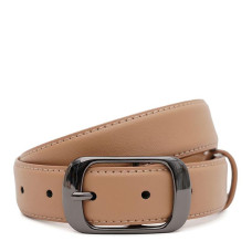 Женский кожаный ремень Borsa Leather CV1ZK-158be-beige