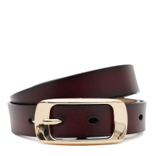 Женский кожаный ремень Borsa Leather CV1ZK015-goldbrown
