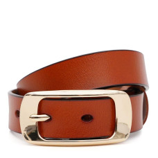 Женский кожаный ремень Borsa Leather CV1ZK015-goldginger