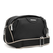 Жіноча шкіряна сумка Borsa Leather K12247bl-black