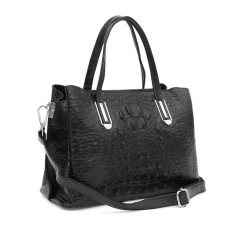 Женская кожаная сумка Ricco Grande K1586bl-black