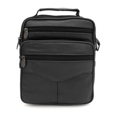Чоловіча шкіряна сумка Borsa Leather K16681-2bl-black