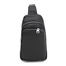 Чоловічий шкіряний рюкзак через плече Ricco Grande K16040a-black