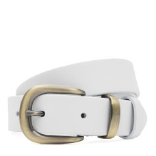 Женский кожаный ремень Borsa Leather 100b1genw154-white