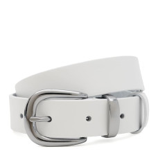 Жіночий шкіряний ремінь Borsa Leather 100x1genw153-white