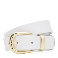 Женский кожаный ремень Borsa Leather 110g1genw155-white