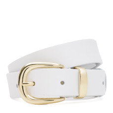 Жіночий шкіряний ремінь Borsa Leather 110g1genw155-white