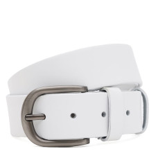 Жіночий шкіряний ремінь Borsa Leather 110v1genw112-white