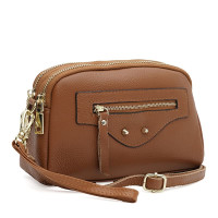 Женская кожаная сумка Borsa Leather K11670gi-ginger