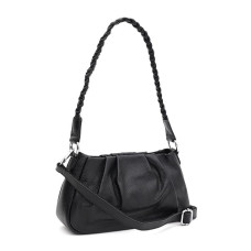 Женская кожаная сумка Borsa Leather K15001bl-black