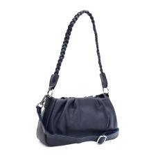 Женская кожаная сумка Borsa Leather K15001sap-navy