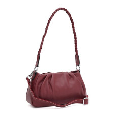Женская кожаная сумка Borsa Leather K15001w-bordo