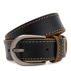 Жіночий шкіряний ремінь Borsa Leather 100v1genw102-black