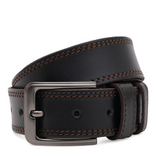 Чоловічий шкіряний ремінь Borsa Leather 115v1fx100-black