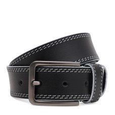 Чоловічий шкіряний ремінь Borsa Leather 115v1fx101-black