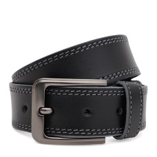 Чоловічий шкіряний ремінь Borsa Leather 115v1fx104-black